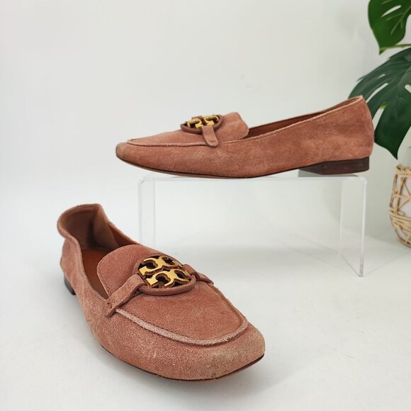 Tory Burch Shoes - Tory Burch Women’s Miller Metal Brown Suede Loafers Flats Size 8M